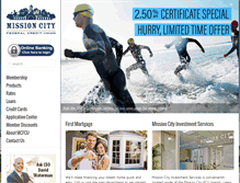 Tablet Screenshot of missioncityfcu.org